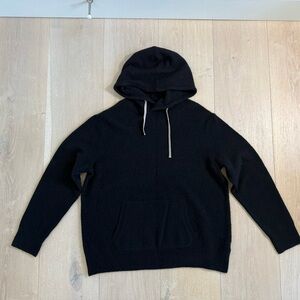 [Like New] All Saints Black Hoodie with Drawstring